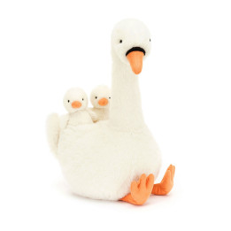 Featherful Swan Peluche Jellycat 39x12x18cm