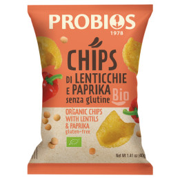 Chips  di lenticchie e paprika 40g