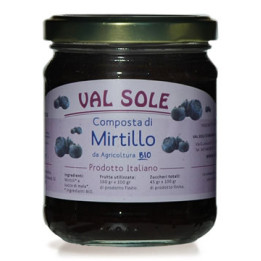 Composta di solo mirtillo senza zucchero 210g