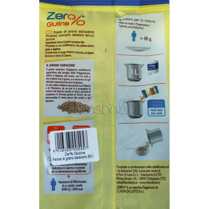Penne di grano saraceno 500g